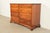 English L. & J. G. Stickley Georgian Solid Cherry Wood Eight-Drawer Double Dresser, Circa 1950s For Sale - Image 3 of 16