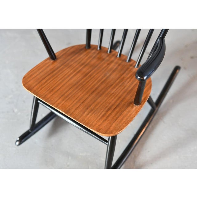 Mid-Century Modern Rocking Chair by Ilmari Tapiovaara, 1950s For Sale - Image 10 of 11