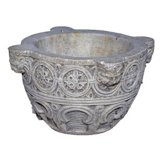 Baroque Style Mortar in Clay For Sale