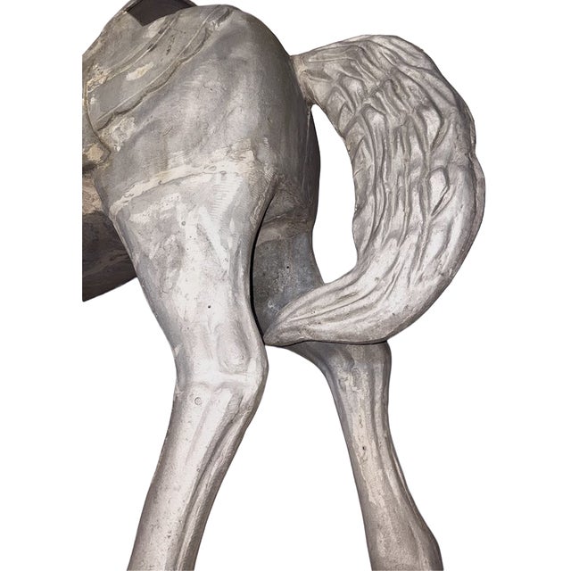 Vintage Cast Metal Coca-Cola Carousel Horse on Embossed Base For Sale - Image 13 of 13