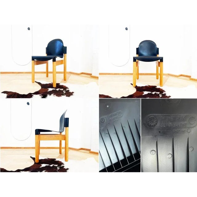 Postmodern Beech Flex 2000 Chairs attributed to Gerd Lange for Thonet, 1980s, Set of 6 For Sale - Image 11 of 12