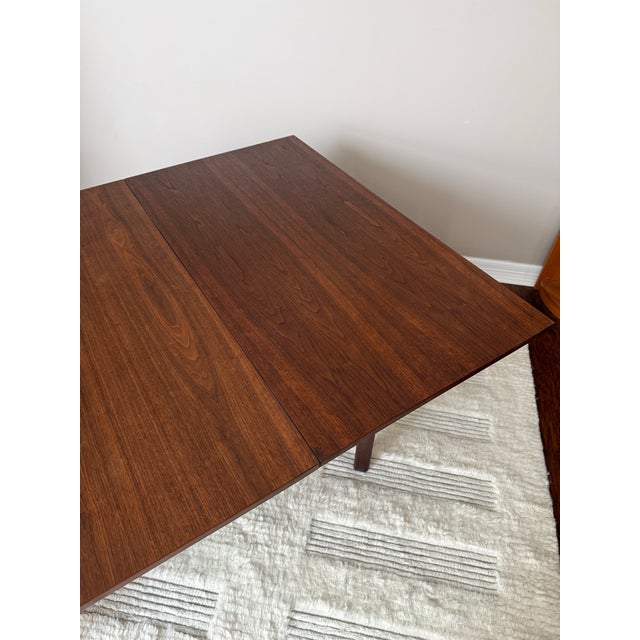 Vintage Walnut "Gate Leg" Dining Table With Drop Leaves After George Nelson for Herman Miller For Sale - Image 13 of 16