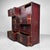 Beautiful deep red Japanese chest of drawers from the Meiji period. The chest features eight large drawers with metal...