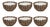 Colombo Condiment Bowls, Set of 6 For Sale