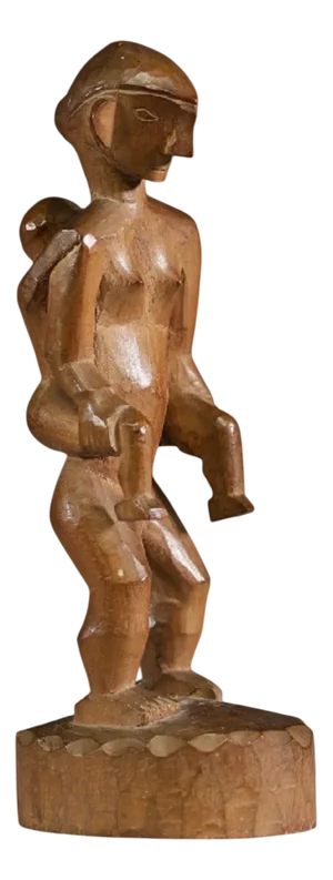 Philippine Carved Wooden Maternity Figure