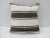 White and Brown Striped Turkish Kilim Pillow Cover For Sale - Image 4 of 4
