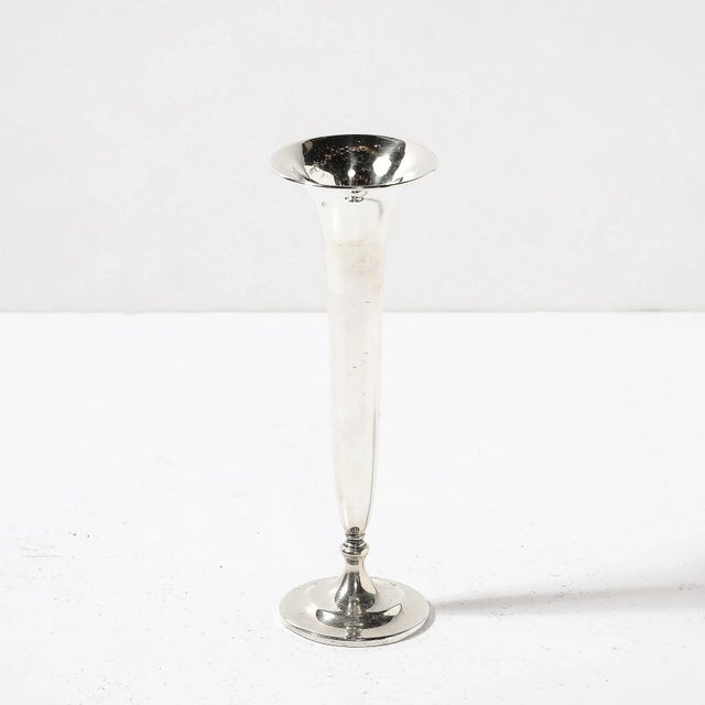 Art Deco Sterling Trumpet Vase by S.Kirk and Son for Winged Foot Golf Club For Sale In New York - Image 6 of 11