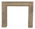 20th Century Minimalist Limestone Fireplace Surround in Honed Finish For Sale