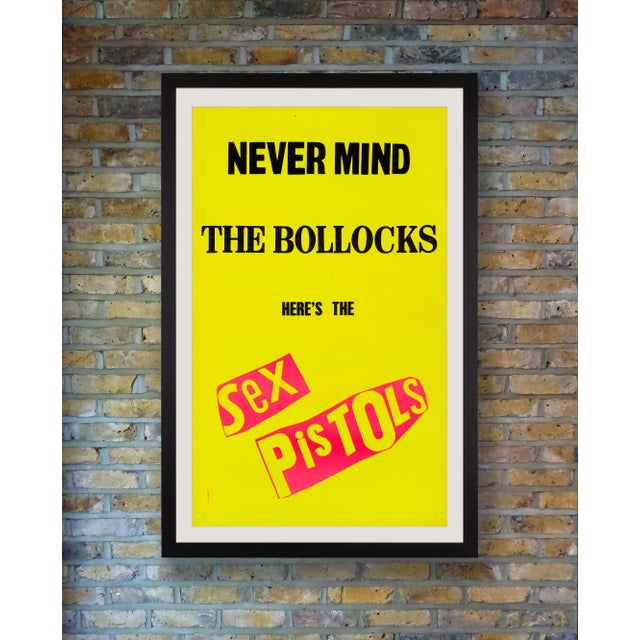 A large screenprinted uk promotional poster issued by virgin records to promote the october 1977 release of the sex...