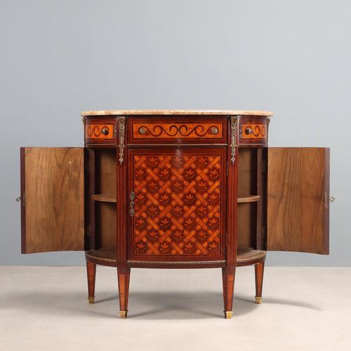 Neoclassical Style Demi-Lune Sideboard For Sale - Image 4 of 14