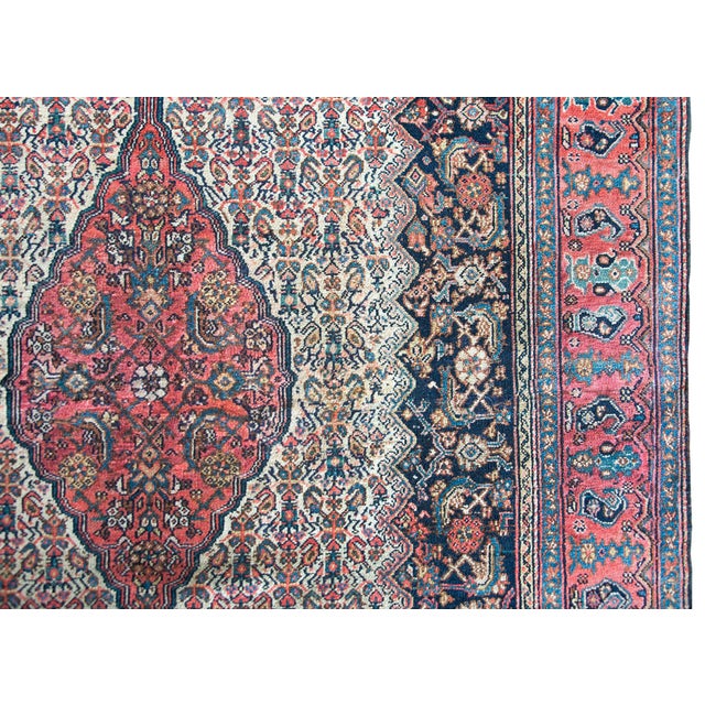 Early 20th Century Persian Bibikibad Rug For Sale - Image 10 of 16
