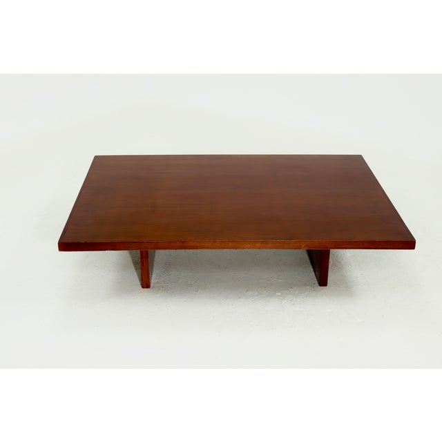 Large Bamboo and Wood Coffee Table attributed to Axel Vervoordt, 1980s For Sale - Image 4 of 14