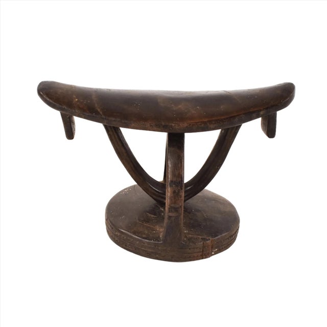 African Early 20th Century Shona Wood Headrest For Sale - Image 3 of 7