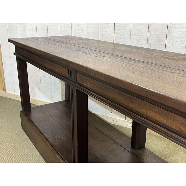 19th Century Oak Drapers Table For Sale - Image 14 of 18