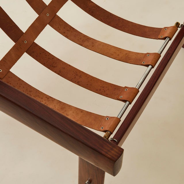 Percival Lafer "Mp-41" Leather and Rosewood Chair in Black Leather, 1960's For Sale In New York - Image 6 of 12