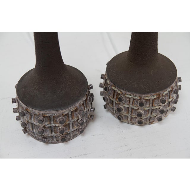 Danish Modern Ceramic Table Lamps by Jette Hellerøe for Axella, 1960s, Set of 2 For Sale - Image 9 of 18