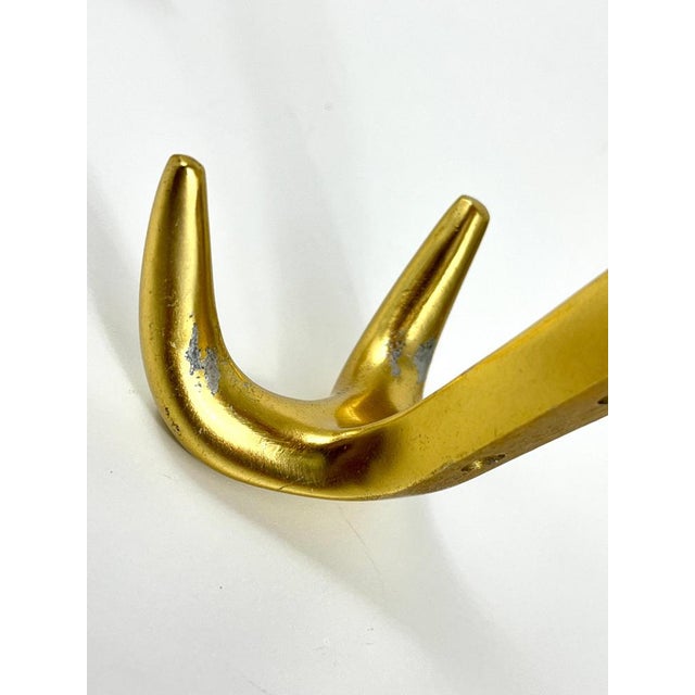 Hollywood Regency Golden Wall Coat Hook, 1970s For Sale - Image 15 of 17