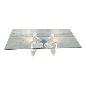 Illuminated Lucite Coffee Table by Philippe Jean France 1970s