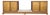 In the Style Roenzo Rutili Possibly Henredon 3 Part Credenza Storage Display Cabinet For Sale