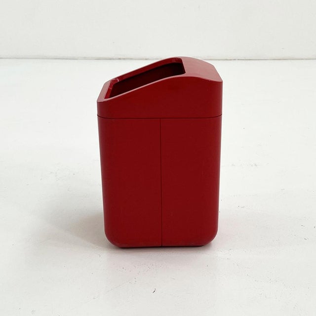 Green Model 4670 Waste Paper Bin by Gino Colombini for Kartell, 1970s For Sale - Image 4 of 8