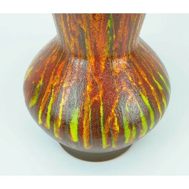 French Lava-Glazed Ceramic 9090 Vase from St. Clement, 1970s For Sale - Image 6 of 9