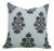 Fabdivine Handmade Block Print Throw Cushion Cover 20x20 Inch Off-White Linen-Morpankh For Sale