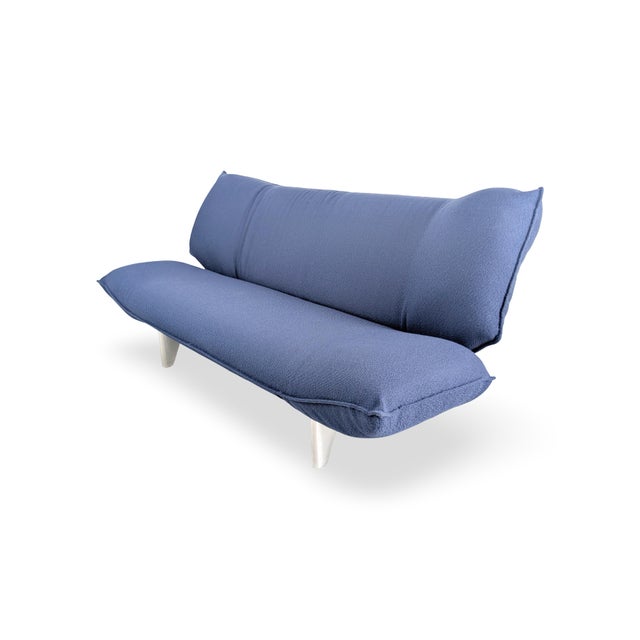 Tango Sofa in Blue Fabric from Leolux For Sale - Image 5 of 10