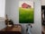 Green Summit County Barn by Justin Wheatley | Acrylic on Canvas Red Barn With Green Field For Sale - Image 8 of 10