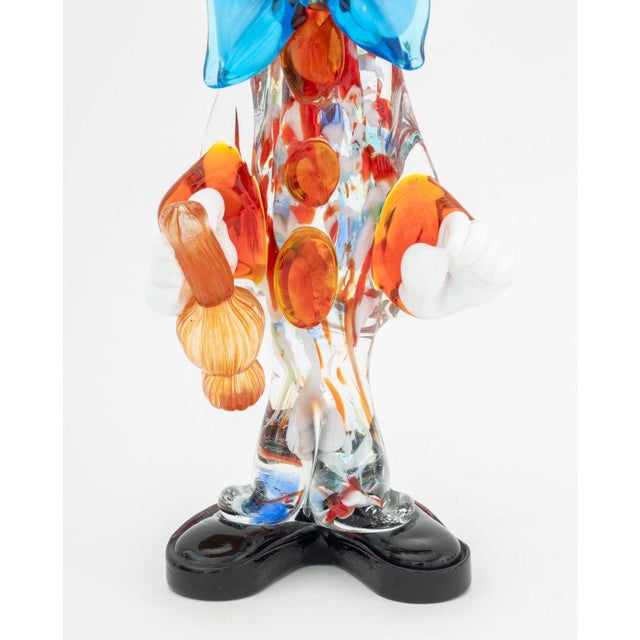 Murano Murano Art Glass Clown Sculptures, 2 For Sale - Image 4 of 17