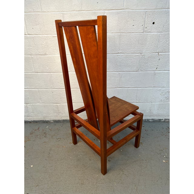 Brown 1990s Thomas Moser of Maine High-Back "Washington Square" Chair For Sale - Image 8 of 9