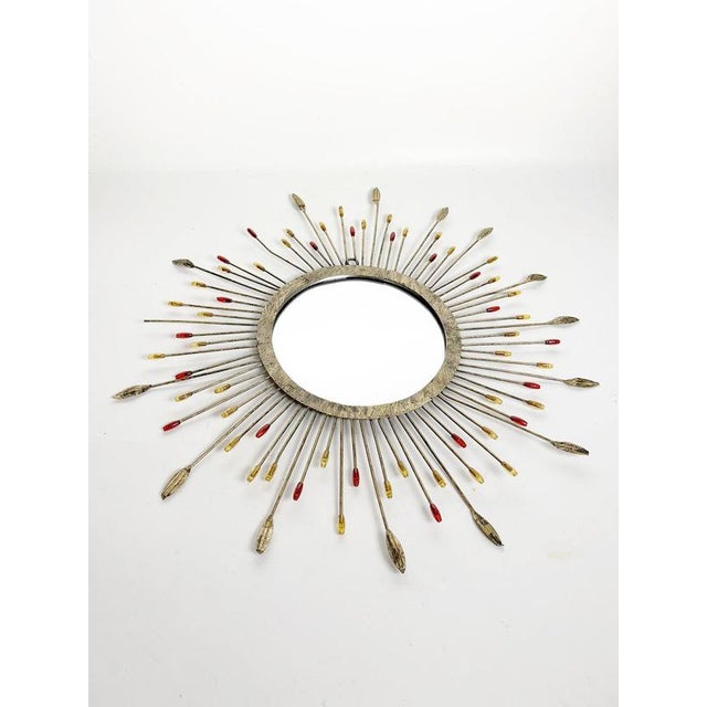 Small Metal Mirror, France, 1970s For Sale - Image 4 of 14