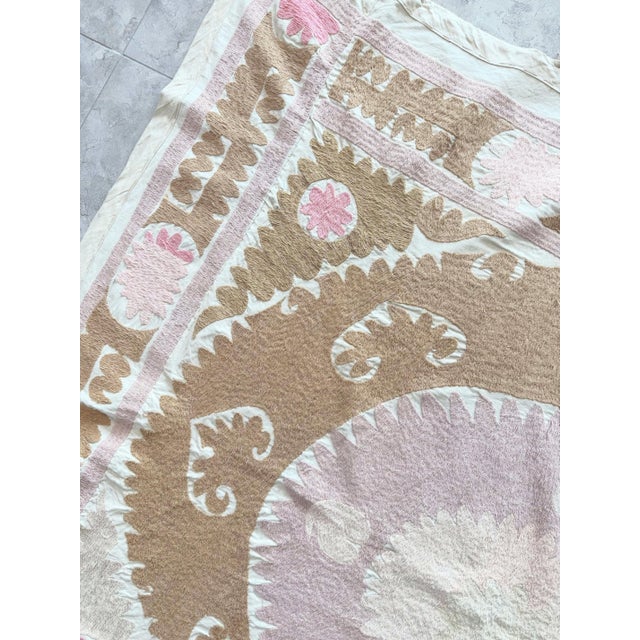 1960s Hand-Embroidered Bukhara Suzani Tribal Textile For Sale - Image 5 of 9