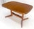 Wood Late 20th Century Danish Mid Century Modern Teak Dining Table w/ 18" Pop Up Hide Away Leaf MINT For Sale - Image 7 of 18