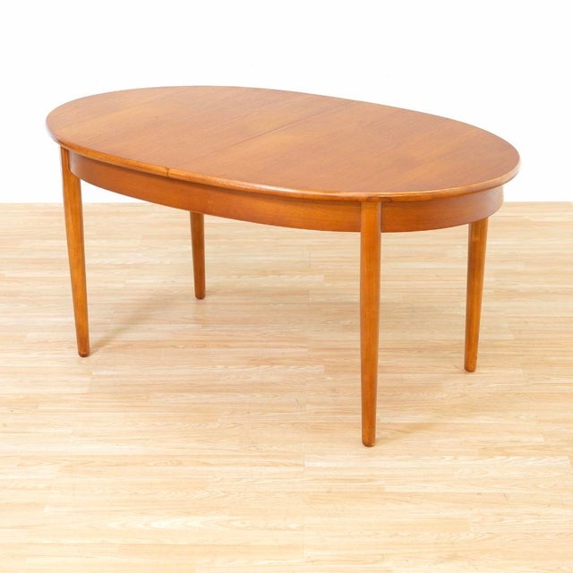 C13 - Mid Century Teak Oval Dining Table by Jentique Furniture For Sale In Los Angeles - Image 6 of 12