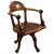 19th Century Victorian English Mahogany Desk Chair For Sale
