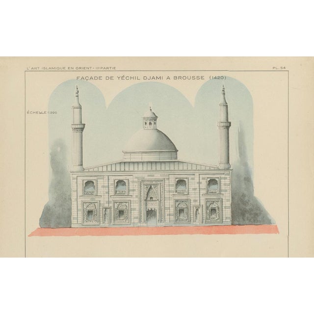 Alexandre M. Raymond, Yeşil Djami & Sultan Murad Mosque, Bursa, 1924, Paper For Sale - Image 4 of 9