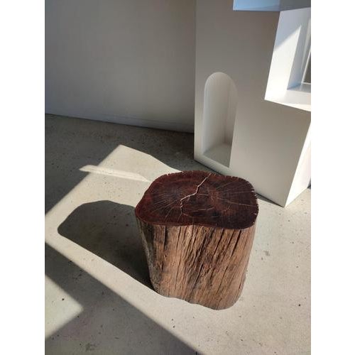 Modular End of Sofa Stool in Solid Iron Wood For Sale - Image 9 of 18