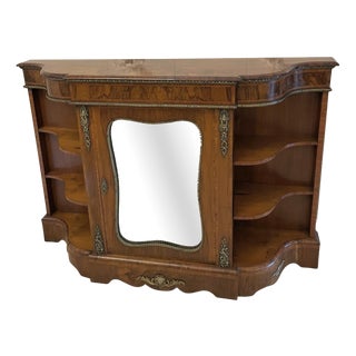 Antique Victorian Burr Walnut Ormolu Mounted Credenza, 1850 For Sale
