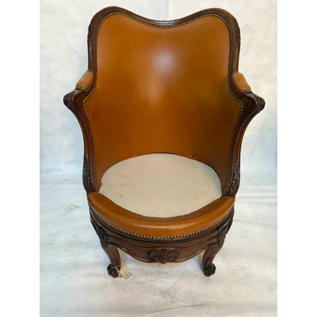 Mid 19th Century French Louis XV Swivel Chair by J Nelson For Sale - Image 10 of 17