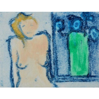 Ian Laurie 'Green Vase' Contemporary Limited Edition Etching 2011 For Sale