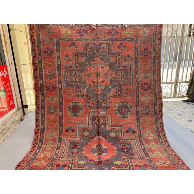 Antique Caucasian Kuba Soumak Medallion Rug - 11'3" X 6'3" For Sale - Image 10 of 13