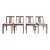 Mid Century Modern Dining Chairs, Made in Denmark, Set of 4 For Sale