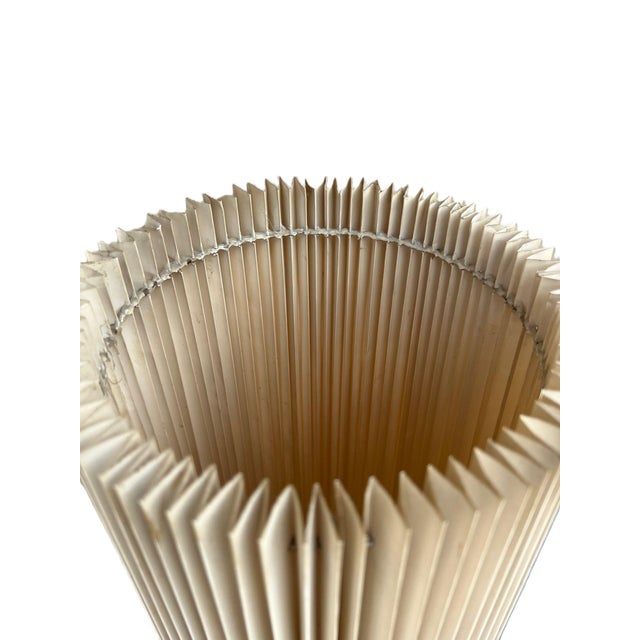 Large Yellow Murano Glass Table Lamp with Pleated Lampshade, 1970s For Sale - Image 13 of 18