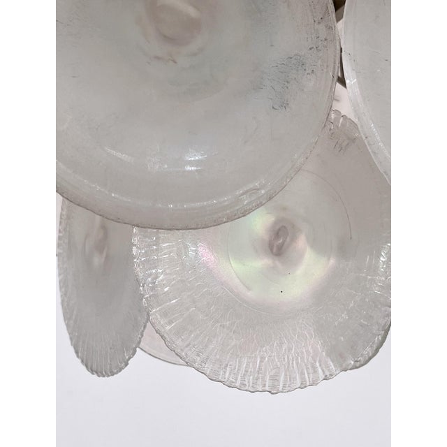 Italian Murano Glass and Nickel Chandelier by Carlo Nason for Mazzega, 1970s For Sale - Image 13 of 17