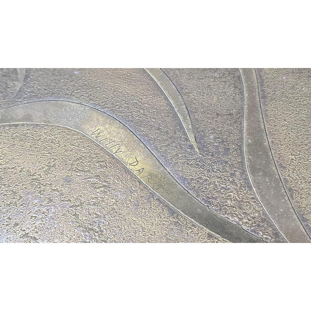 Metal Vintage Etched Brass Coffee Table from Willy Daro, 1970s For Sale - Image 7 of 13