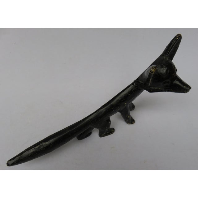 1950s Black Lacquered Brass Boot Jack, 1950s For Sale - Image 5 of 14