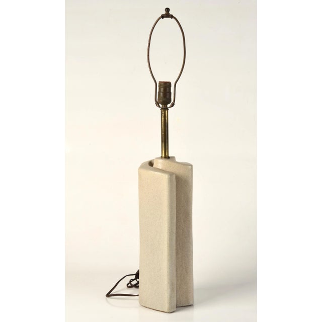 Marianna Von Allesch Mid Century Modern Studio Pottery Swirl Lamp For Sale - Image 10 of 13