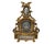Exceptional and rare antique French garniture set by Japy Frères, featuring an ornate mantel clock with matching figural...