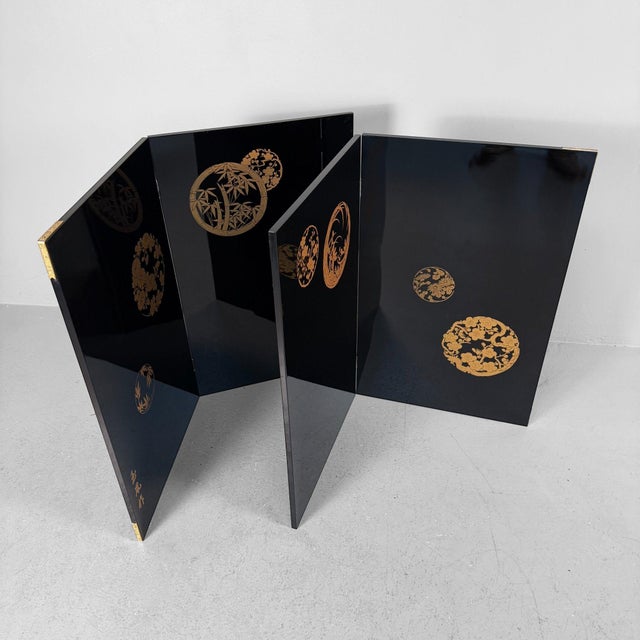 1970s Vintage Japanese Folding Screens, 1970s, Set of 2 For Sale - Image 5 of 18