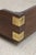 Henredon Scene 1 Campaign Style Oak Queen Size Bed For Sale - Image 14 of 18
